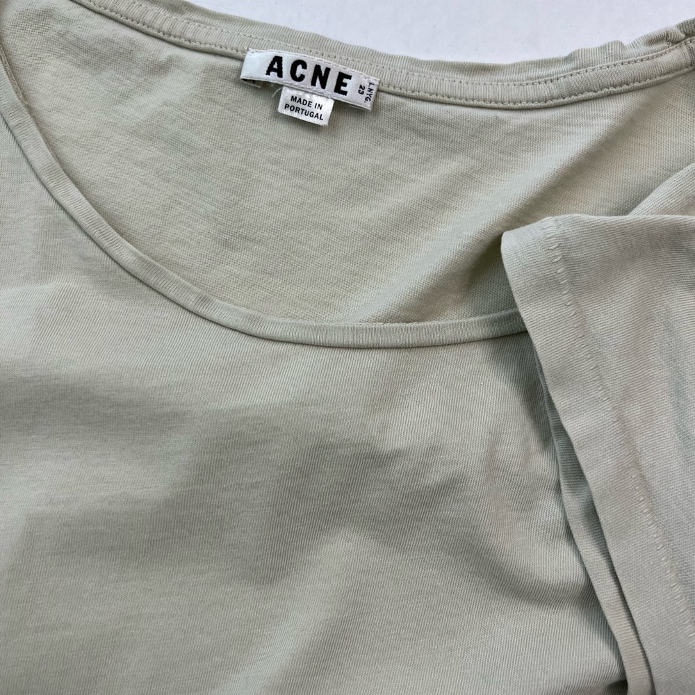 Acne Studios Solid Scoop Neck Fitted Tee - Picture 4 of 6
